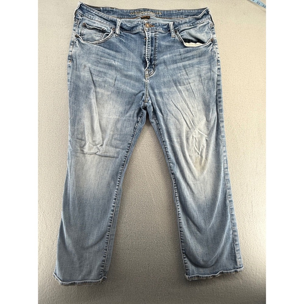 American Eagle Extreme Flex Jeans Men's 40x30 Light Wash Stretch Denim Straight